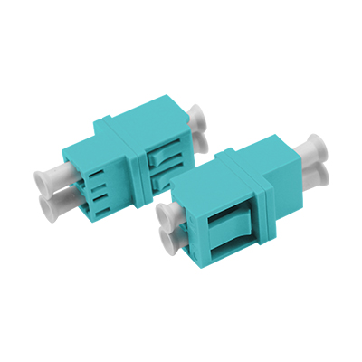 LC to LC OM3 Duplex Low Profile Fiber optic Adapter without Flange