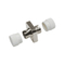 FC/APC to FC/APC Simplex Single Mode Square Solid Type One Piece Metal Fibre Optic Adapter/Coupler with Flange