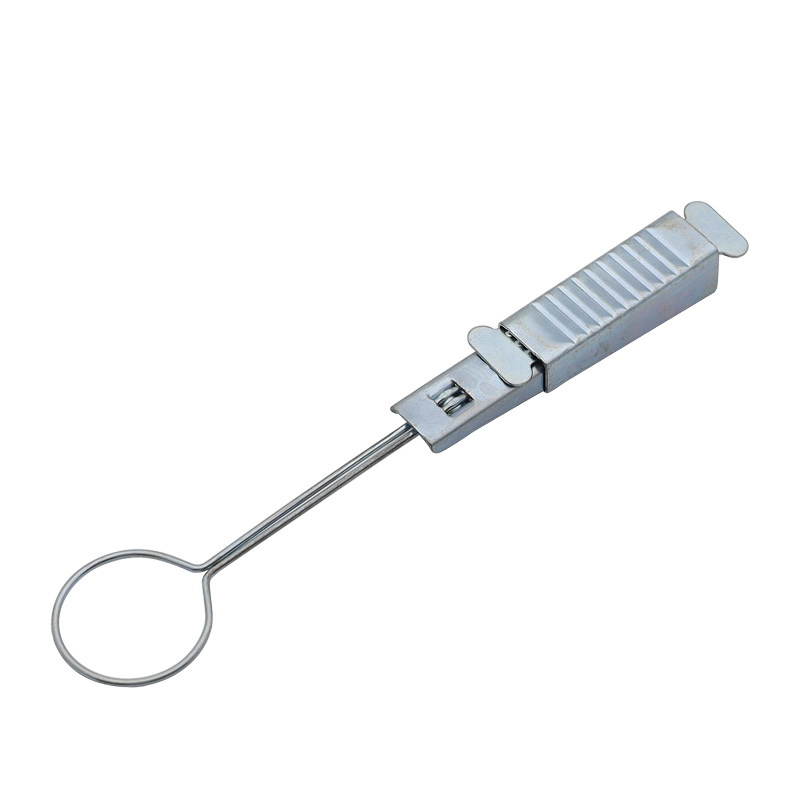 Stainless steel wedge type fiber optic cable drop wire clamp for telecom
