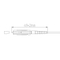 MU fiber optic connector for MU fiber optic patch cord 