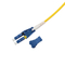 Polarity reversible LC-LC SM dual 3mm 3M LSZH Yellow uniboot Fiber Patch Cord with pull tab