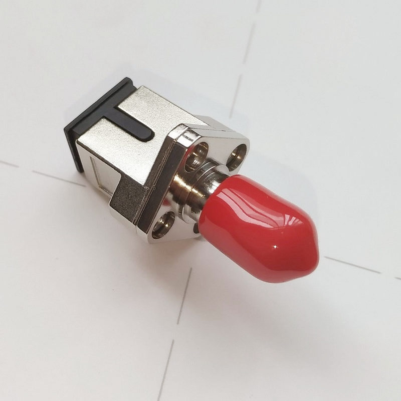 SC to ST type metal copper material optical fibre adapter 
