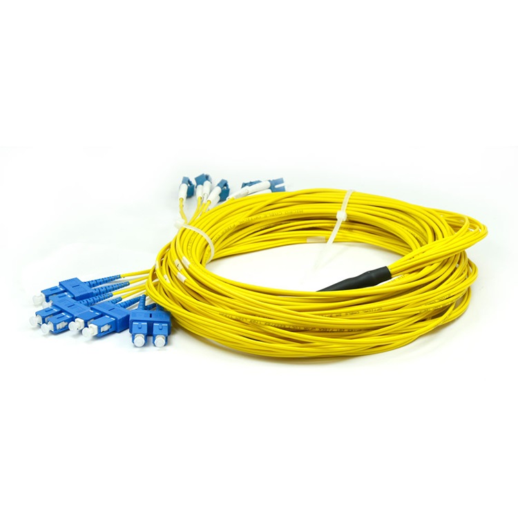 LC-SC/UPC4-12cores Pre-terminated Fiber optic patch cord singlemode duplex lszh