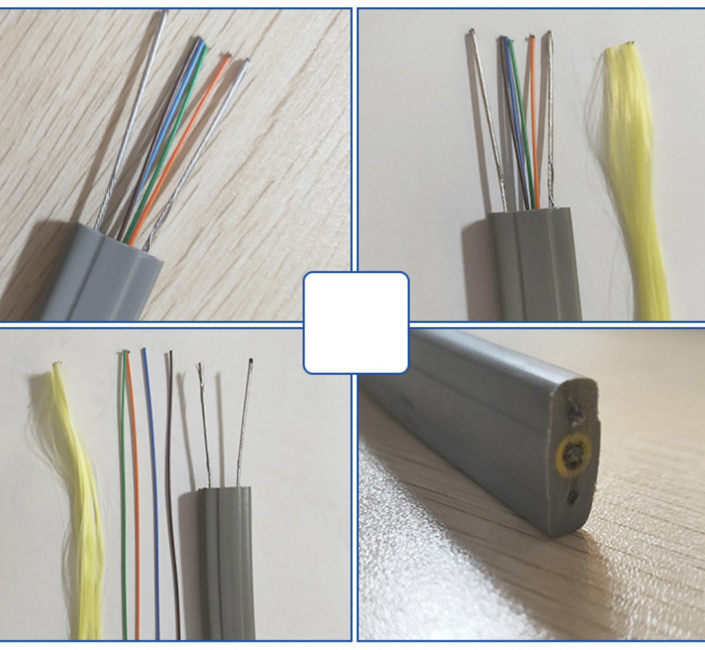 High Performance Durable Flexible Cable Ainglemode fiber with aramid yarn The elevator cable