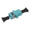 SC to SC OM3 OM4 OM5 Simplex Singlemode Plastic Fiber Adapter, With Flange