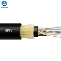 ADSS Optic Fiber 6 8 12 24 36 48 72 96 144 288 Core Double Sheath G652D Single Mode ADSS Fiber Optic Cable