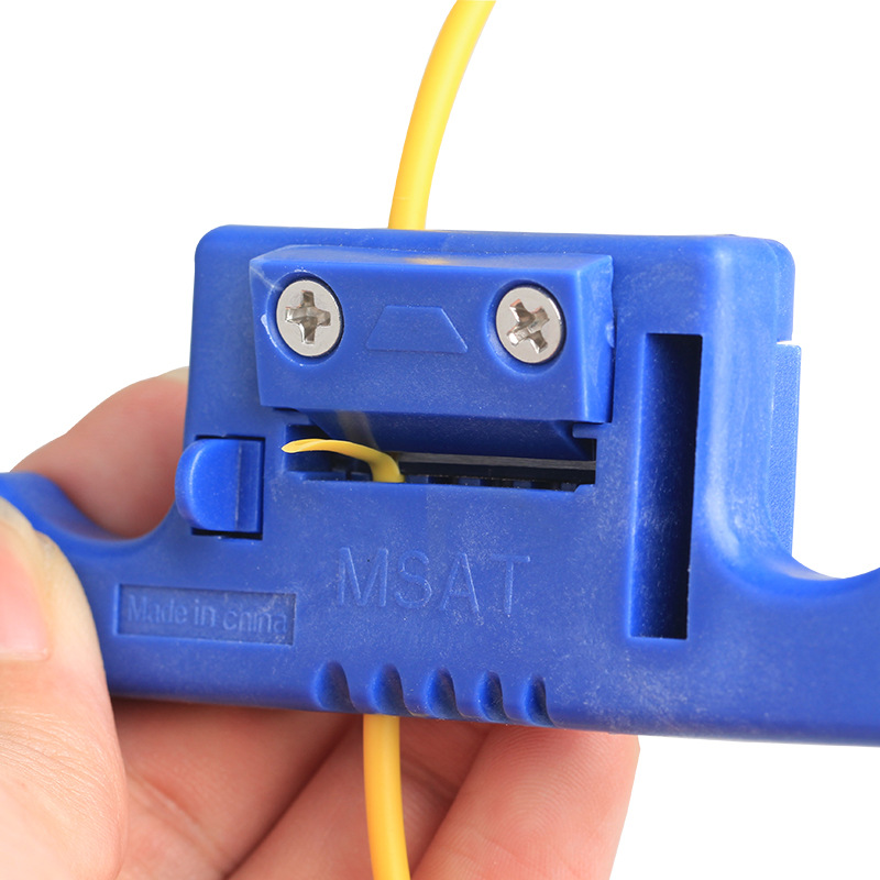 MSAT-5 Fiber Optical Cable Ribbon Stripper Miller MSAT 5 Loose Tube Buffer Mid-Span Access Tool 1.9mm to 3.0mm Replaceable Blade 