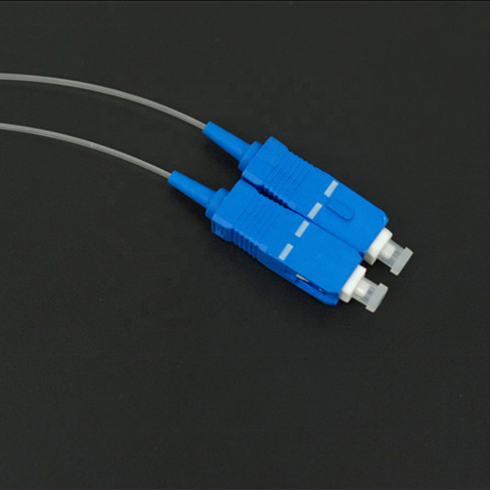 Indoor G657A2 Singlemode Simplex Invisible Fiber Optical Cable Transparent Leather Jumper