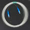 Indoor G657A2 Singlemode Simplex Invisible Fiber Optical Cable Transparent Leather Jumper